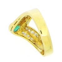 Ringe Sommer Dame in Gold Smeraldo 0.3 Ct 60015945-15 - 60015945-15